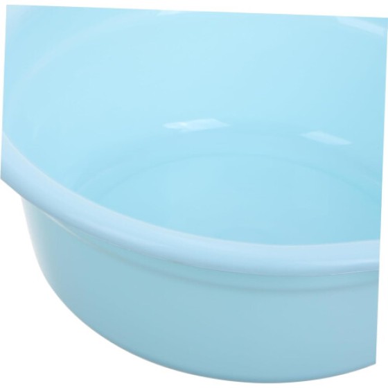 プラスチック製二重ハンドル洗面器・フットソークバケツ - 家庭やキッチンケア用 - 耐久性のある厚手タイプ - 小型で持ち運びやすいデザイン